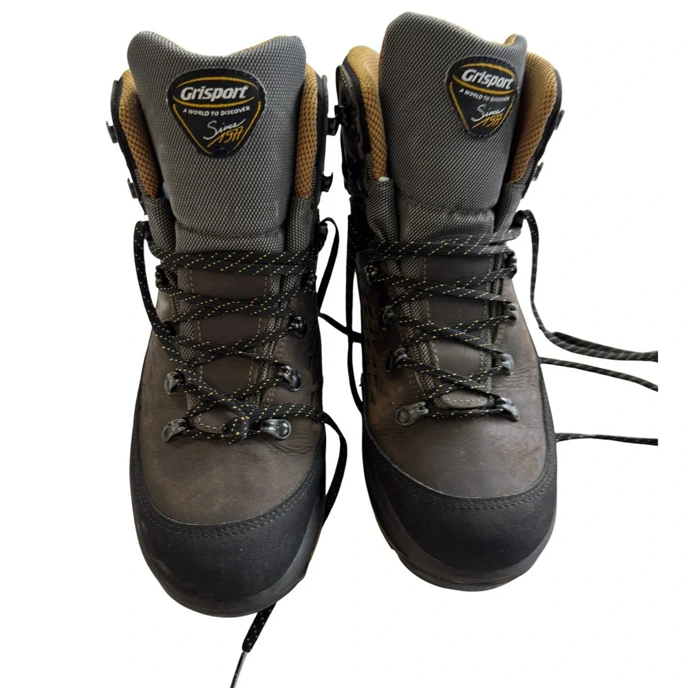 Grisport Mens Hiking Boots Brown Leather Gritex Vibram Support System EU 44